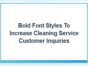 Clean Fonts That Sparkle with Bold Customer Calls