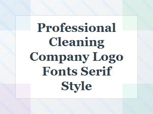 Elegant Serif Fonts for Heritage Cleaning Brands